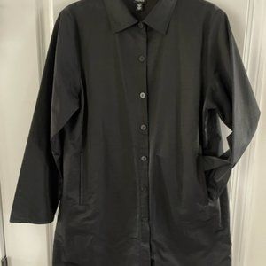 Eileen Fisher Rain Coat - Black
